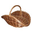 AUBRY GASPARD - Panier à Bûches En Osier Brut & Buff Marron - PBU1090 - vignette