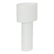 ATMOSPHERA - Lampadaire en métal et tissu Blanc  H 115 cm - vignette