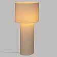 ATMOSPHERA - Lampadaire en métal et tissu Blanc  H 115 cm - vignette