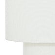 ATMOSPHERA - Lampadaire en métal et tissu Blanc  H 115 cm - vignette
