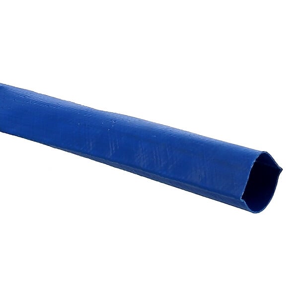 HUGGY TUYAUX - Tuyau de refoulement plat Ø 102 mm (4'') bleu - Longueur 10 mètres - large