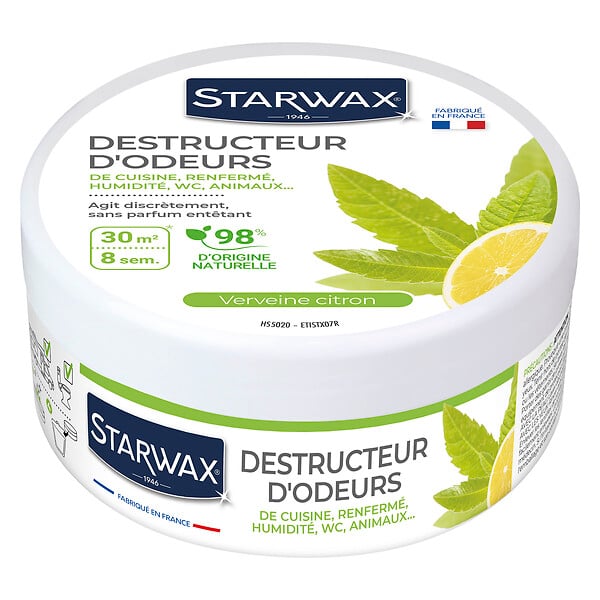 STARWAX - Destructeur d'odeurs Gel Verveine Citron - 300g - large