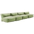 OVIALA - Salon de jardin modulable 4 places vert cactus - Mixi - vignette