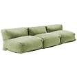 OVIALA - Salon de jardin modulable 3 places vert cactus - Mixi - vignette