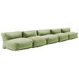 OVIALA - Salon de jardin modulable 5 places vert cactus - Mixi - vignette