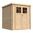 TIMBELA - Abri de jardin en bois - porte verrouillable de haute qualité - H200 x l204 x L204 cm / 3,53 m2 - M309F - vignette
