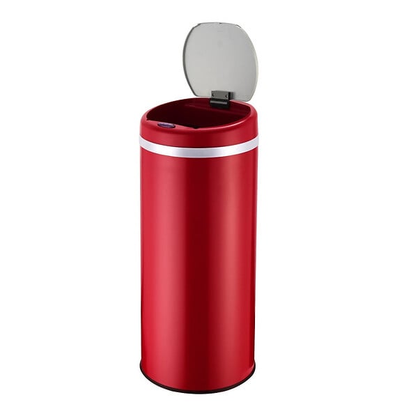 KITCHEN MOVE - Poubelle automatique inox SOHO rouge 42L - large