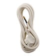 ZENITECH - Lot de 6 cordons d'alimentation avec prise 16A 3G1,5mm² 2m - Blanc - Zenitech - vignette