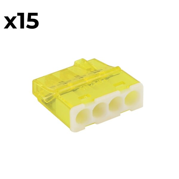 BLM - Sachet de 15 bornes 4 entrées - mini connex - Blm - large