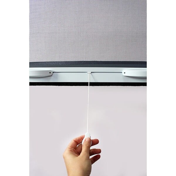 VOLET-MOUSTIQUAIRE - MOUSTIQUAIRE ENROULABLE EN ALU H.145 X L.100 CM POUR FENETRE - TOP PRIX - poignées Design - large
