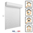 VOLET-MOUSTIQUAIRE - Volet Roulant ALU H170 cm x L150 cm Electrique Filaire Blanc - vignette