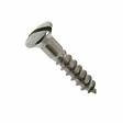 COTEKA - 10 vis à bois tête fraisée bombée fendue inox A4 5x40mm - vignette