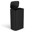 KITCHEN MOVE - Poubelle push inox PORTLAND noir 60L - vignette