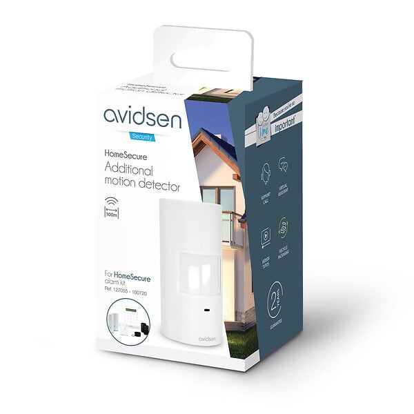 AVIDSEN - Détecteur de mouvement infrarouge - Skyda HomeSecure - Blanc - large