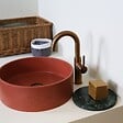 ESSEBAGNO - Reflet mitigeur lavabo haut cuivre brossé - vignette