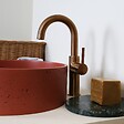 ESSEBAGNO - Reflet mitigeur lavabo haut cuivre brossé - vignette