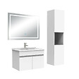 AICA SANITAIRE - Ensemble meuble salle de Bain 60cm avec colonne + miroir 3 couleurs blanc - vignette