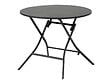 HESPERIDE - Table de jardin ronde Greensboro 4 places Graphite - Hespéride - vignette