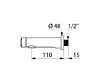 DELABIE - Robinet de lavabo mural temporisé TEMPOSOFT 2 avec brise-jet 1/2 - DELABIE - 741500 - vignette