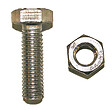 COTEKA - 10 boulons tête hexagonale inox A4 6x20mm - vignette
