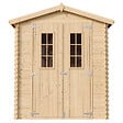 TIMBELA - Abri de jardin en bois AVEC SOL TRAITÉ - Stockage extérieur I186xL196xH218 cm/ 2,82 m2 - TIMBELA M320C+M320G - vignette