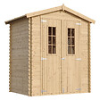 TIMBELA - Abri de jardin en bois - Stockage extérieur I196xL136xH218 cm/ 1.98 m2 - M367C - vignette