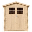 TIMBELA - Abri de jardin en bois AVEC SOL TRAITÉ - Stockage extérieur I186xL196xH218 cm/ 2,82 m2  - TIMBELA M320F+M320G - vignette