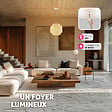 TECTAKE - Plafonnier Lignea Lux en bambou, de style bohème, 40W marron - vignette