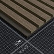 MON MARCHE DECO - Lot de 2 Panneaux Tasseaux Bois - Noyer Feutre Noir - 3 m² - vignette