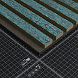 MON MARCHE DECO - Lot de 2 Panneaux Tasseaux Bois - Bleu Oxyde Feutre Noir - 2,88 m² - vignette