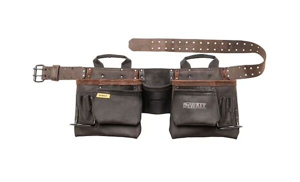 DEWALT - Ceinture cuir porte-outils renforcée – 11 poches DEWALT DWST50112-1 - large