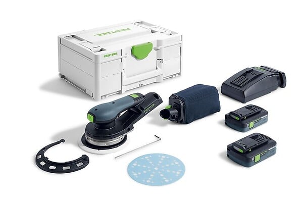 FESTOOL - Ponceuse excentrique sans fil ETSC 2 150 4,0 I-Plus -  - avec 2 batteries 18v 4.0Ah - chargeur - Systainer- 577726 - large