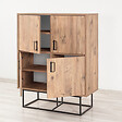 CONCEPT USINE - Buffet industriel en bois et métal - 4 portes - 8 rangements BRESOV - vignette