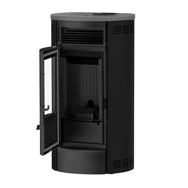 SANNOVER - Poêle à granulés étanche Flavia 9,5 kW Noir Sannover - large