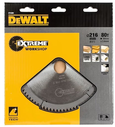 DEWALT - Lame de scie circulaire stationnaire  DEWALT 80 dents Extreme Workshop - large