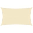 VIDAXL - vidaXL Voile d'ombrage 160 g/m² Crème 5x8 m PEHD - vignette