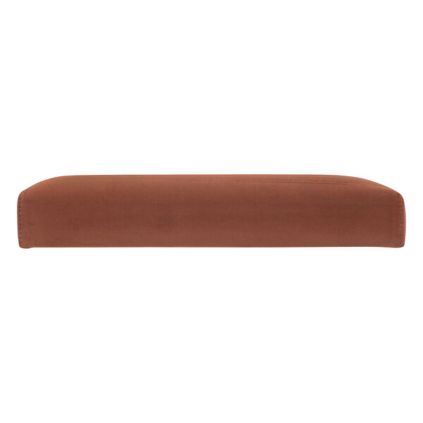 ATMOSPHERA - 2 en 1 Pouf pliant et coffre de rangement Velours Ambre 38 x 38 cm - large