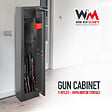 WORK MEN - Armoire à  fusils 315X205X1380mm avec coffre intérieur - 5 fusils - Workmen Security - vignette