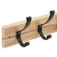5 FIVE SIMPLY SMART - Patère 4 crochets en Bois et Aluminium Noir L 42 cm - vignette