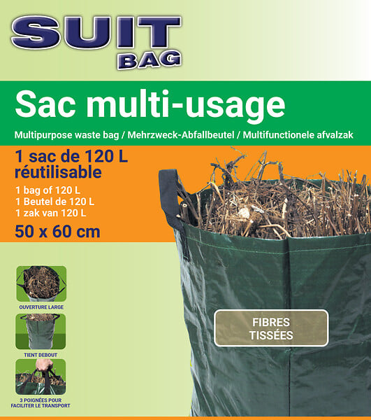 SUIT BAG - Sac multi-usage polypropylène - Vert - 120 L - large