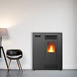 SANNOVER - Poêle à granulés Air Slim Astral 12,2 kW Noir Sannover - vignette
