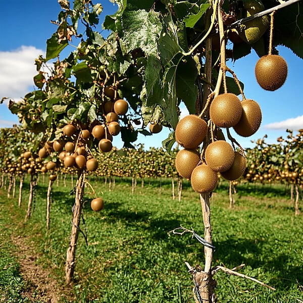 PLANT IN A BOX - Kiwi - Set de 3 - Actinidia deliciosa 'Jenny' - Hauteur 20-40cm - ⌀9cm - large