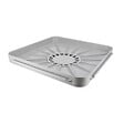 NICOLL - Receveur siphonné Nicoll REL 40x40cm PVC gris clair avec adaptateur - vignette