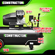 CONSTRUCTOR - Compresseur à huile 100L bicylindre - 8 bars - 2.2Kw - vignette