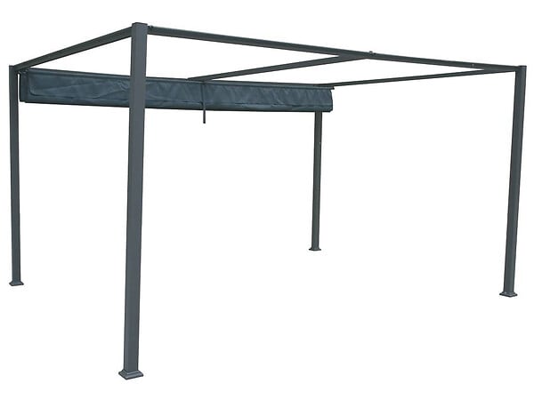 HESPERIDE - Tonnelle de jardin en aluminium ardoise Palmeira 4 x 3 m - Hespéride - large