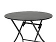 HESPERIDE - Table de jardin ronde Greensboro 4 places Graphite - Hespéride - vignette