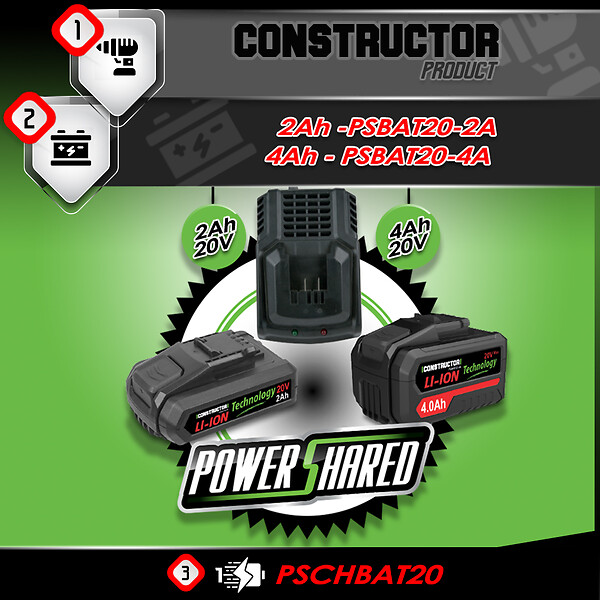 CONSTRUCTOR - Souffleur sur batterie 20 V Max (sans batterie) - large