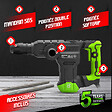 CONSTRUCTOR - Marteau piqueur 1300W - 18 J - 3900 coups/minute - vignette