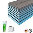 WEDI - Pack 3 panneaux de construction 250 x 60 x 10 cm + colle polymere étanchéité 610 + bande d'armature collante - vignette