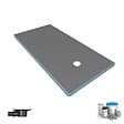 WEDI - Receveur de douche à carreler 160 x 100 Fundo Primo rectangle écoulement excentré + bonde horizontale + kit d'étanchéité - vignette
